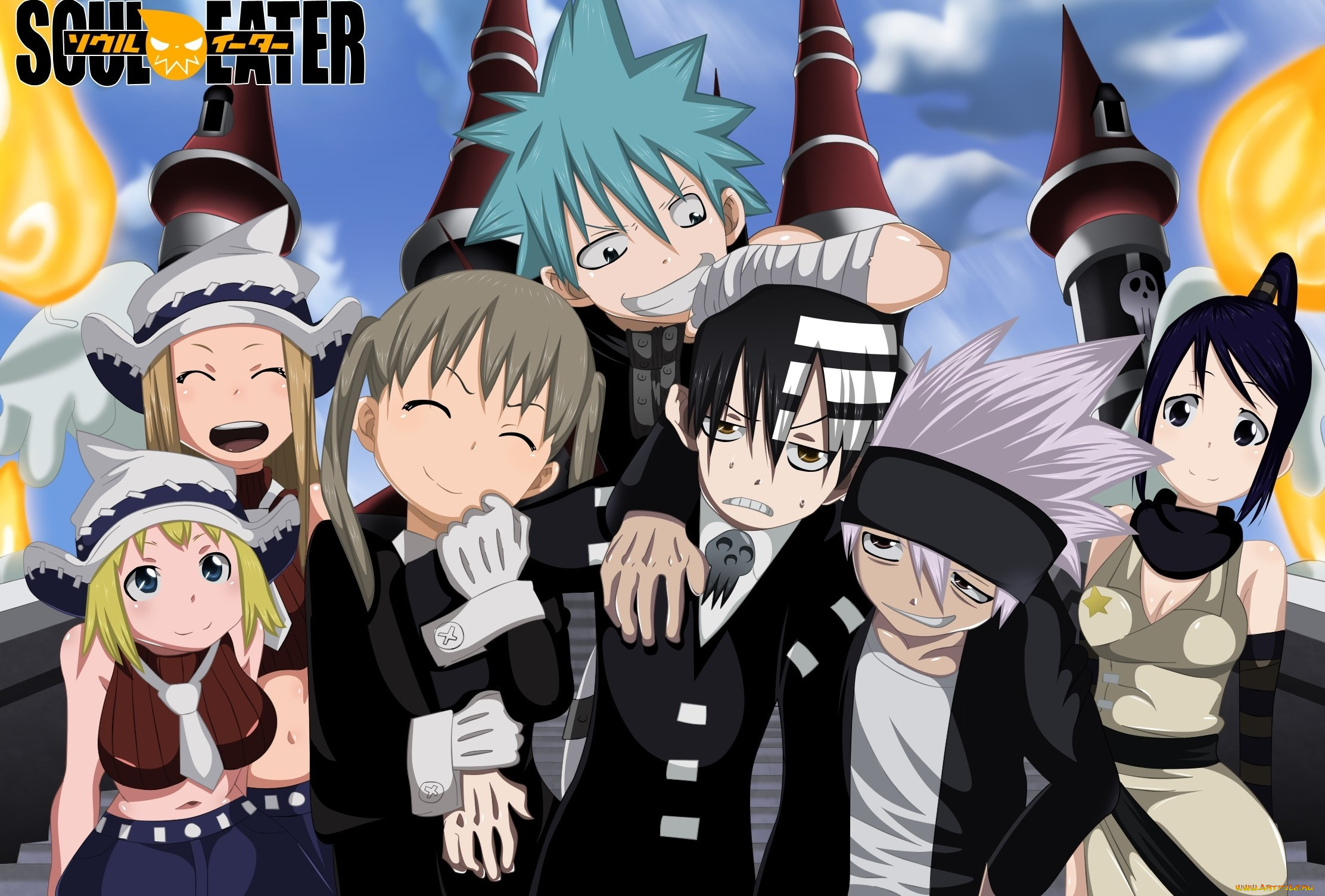 , soul eater, patricia, thompson, elizabeth, nakatsukasa, tsubaki, maka, albarn, black, star, soul, eater, evans, , death, the, kid, , , 